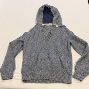 H&M Men's Heathered Blue Hoodie
